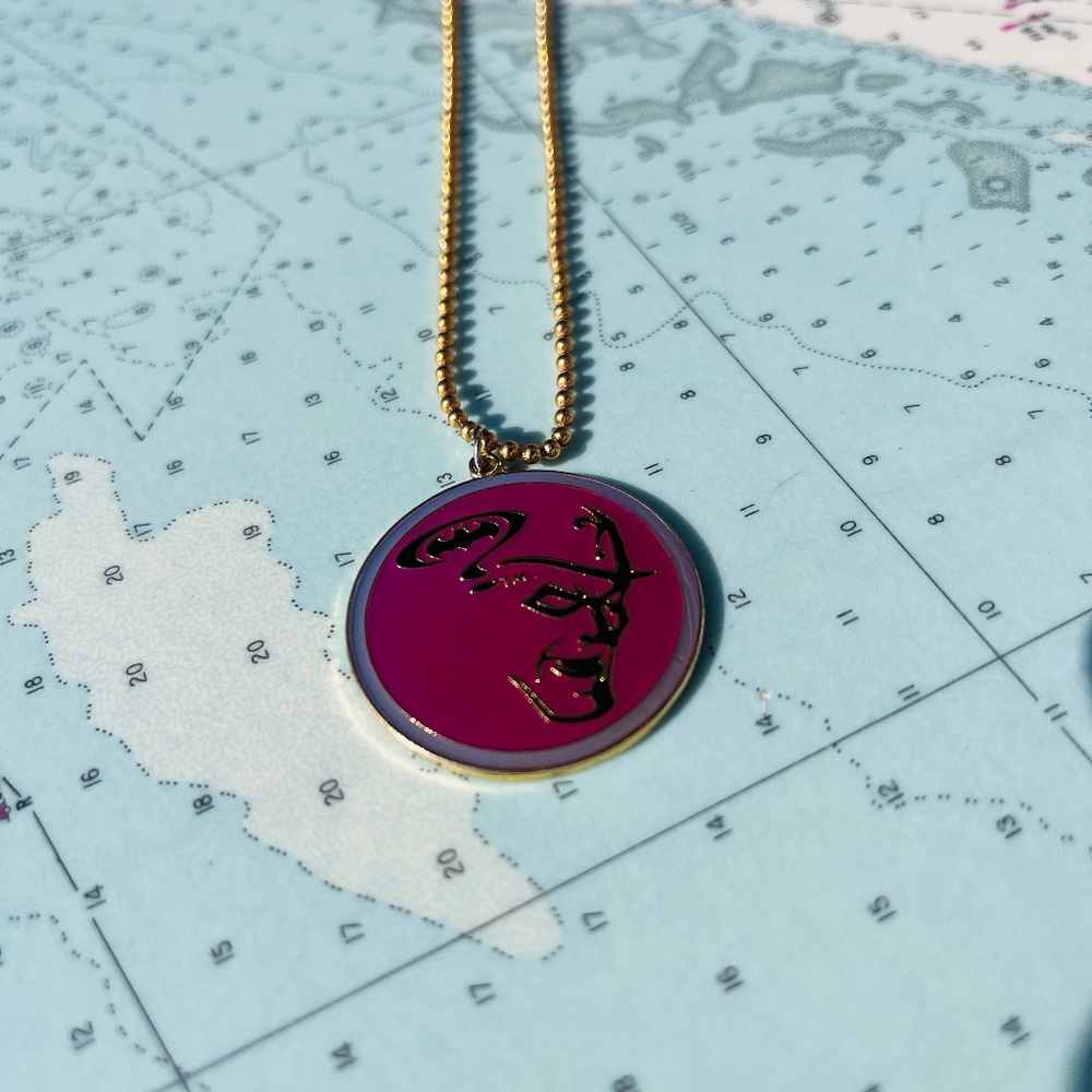 Vintage 1994 DC Comics The Joker Enamel Charm on Chain